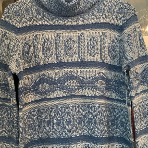 Coco Y Club Women’s Turtle Neck Sweater Blue Size S - Picture 4 of 7